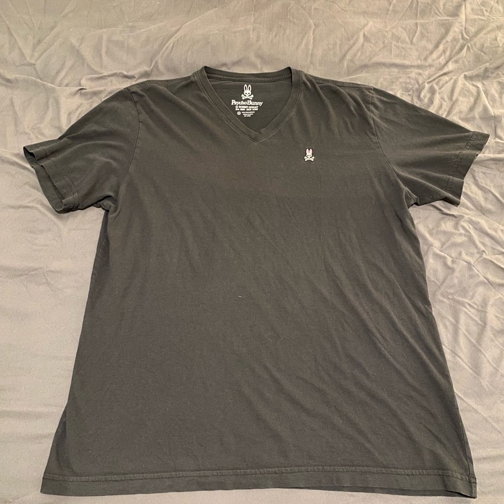Psycho Bunny Black V-Neck Shirt